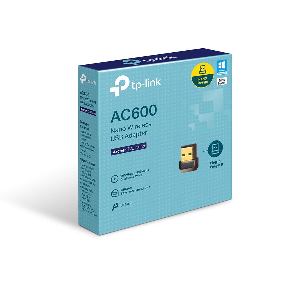 Scheda di rete AC600 USB Archer T2U Nano TP-LINK