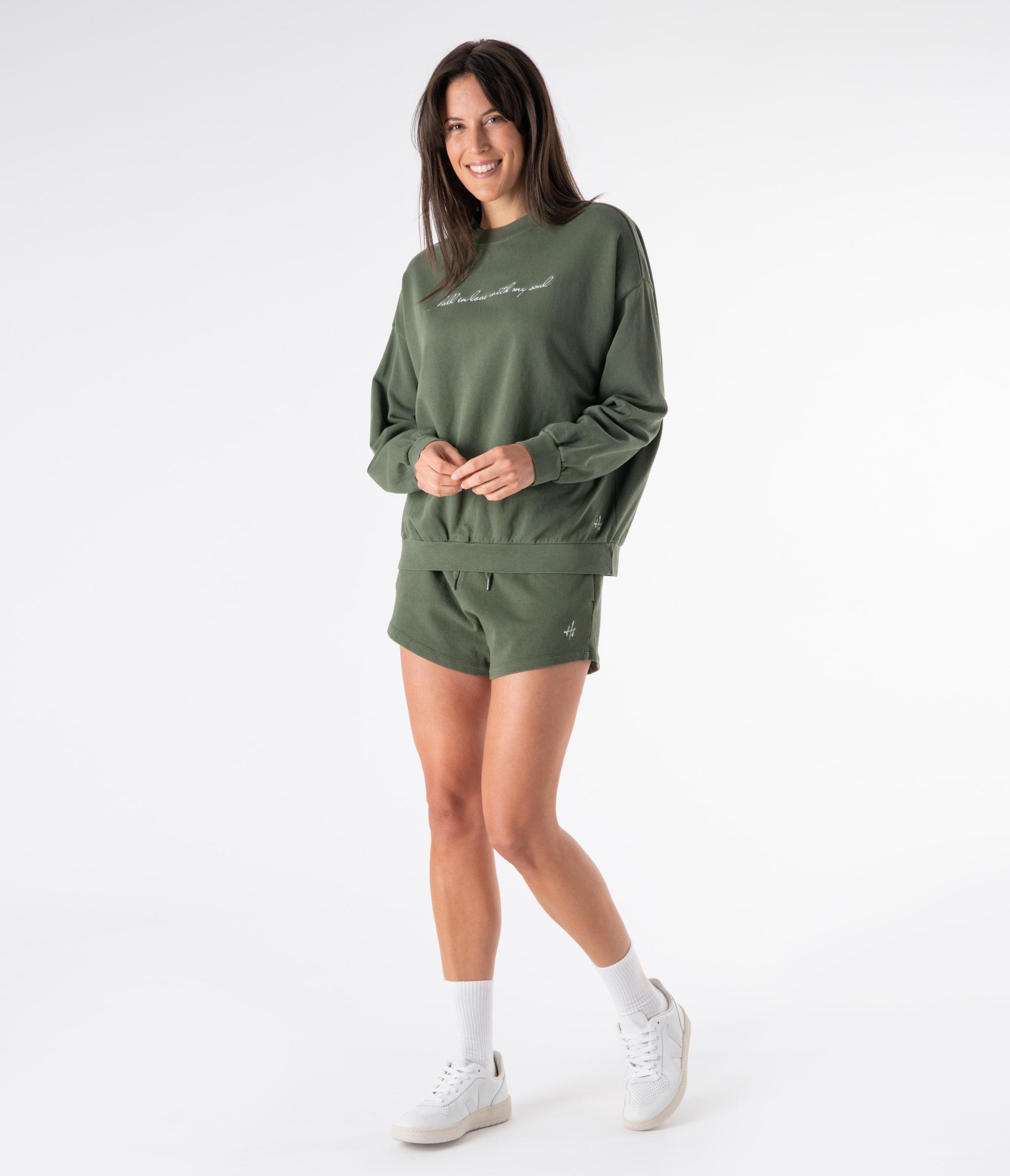 FELPA GIROCOLLO MIA OVERSIZE - KHAKI