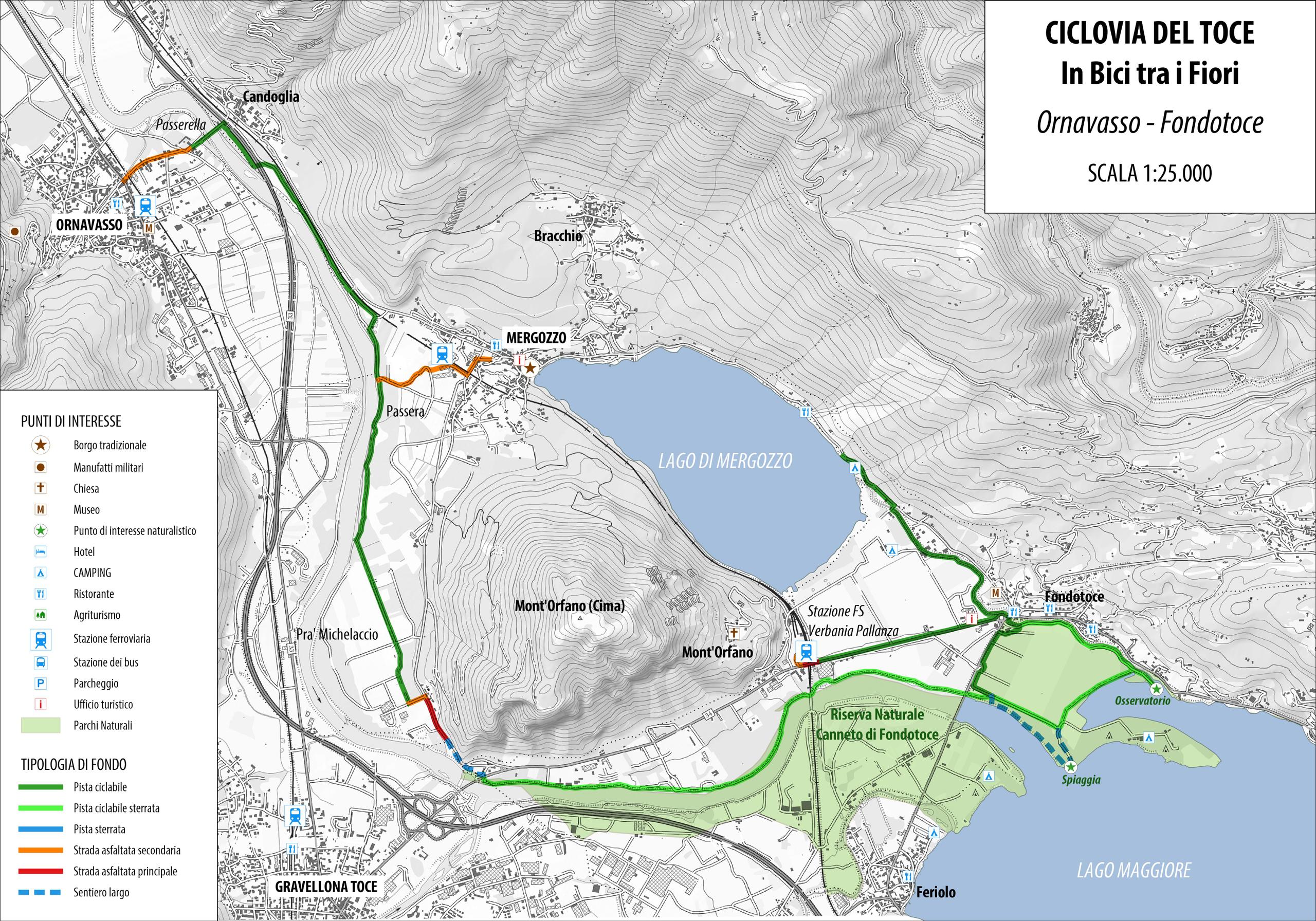 pista ciclabile bicicletta mappa verbano cusio ossola famiglie bambini percorso facile outdoor