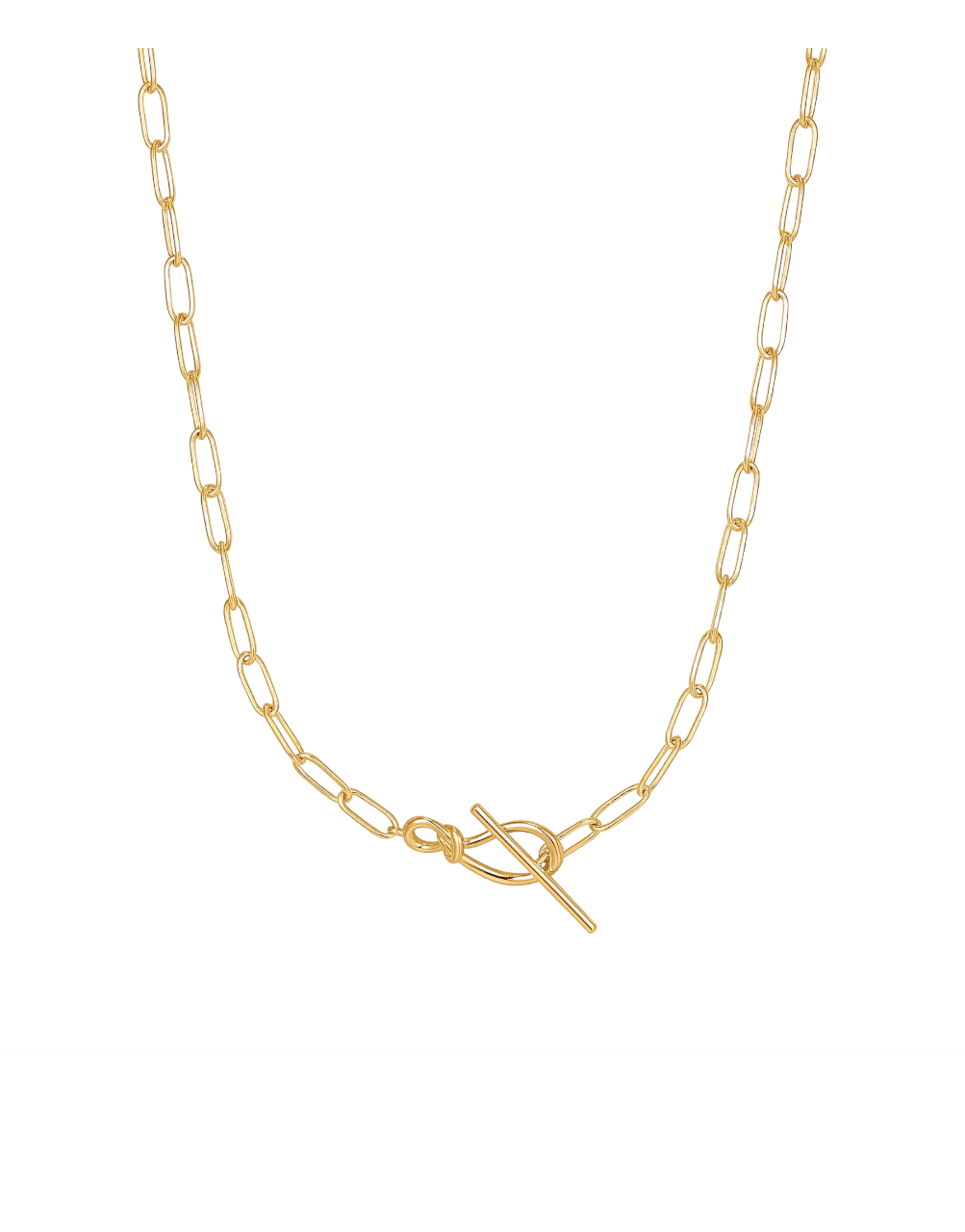 Gold Paperclip Chunky Chain Necklace Ania Haie