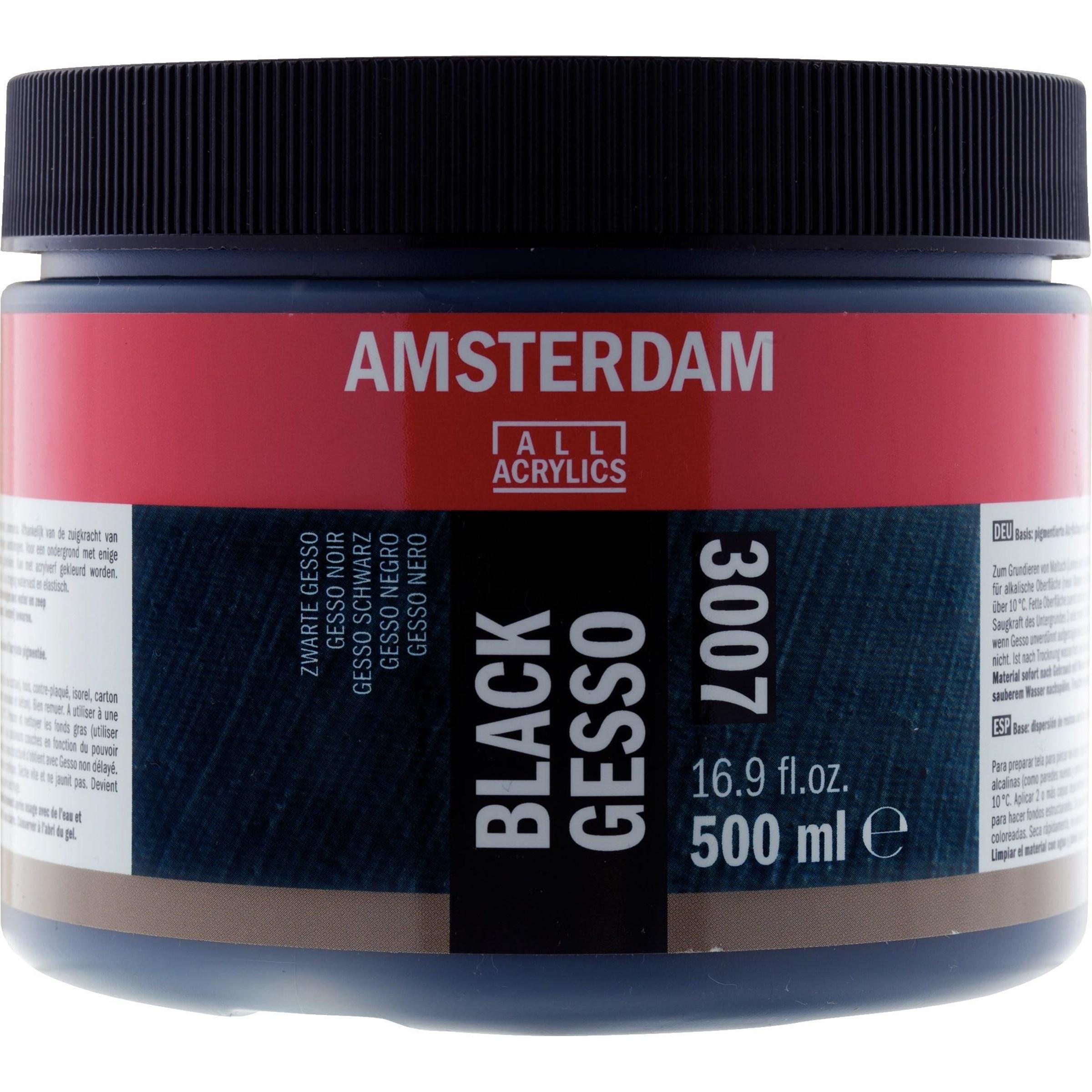 AMSTERDAM - Gesso nero per fondi 500 ml