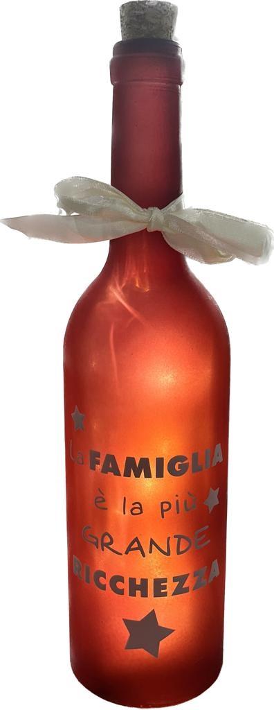 LAMPADA BOTTIGLIA "LA FAMIGLIA"
