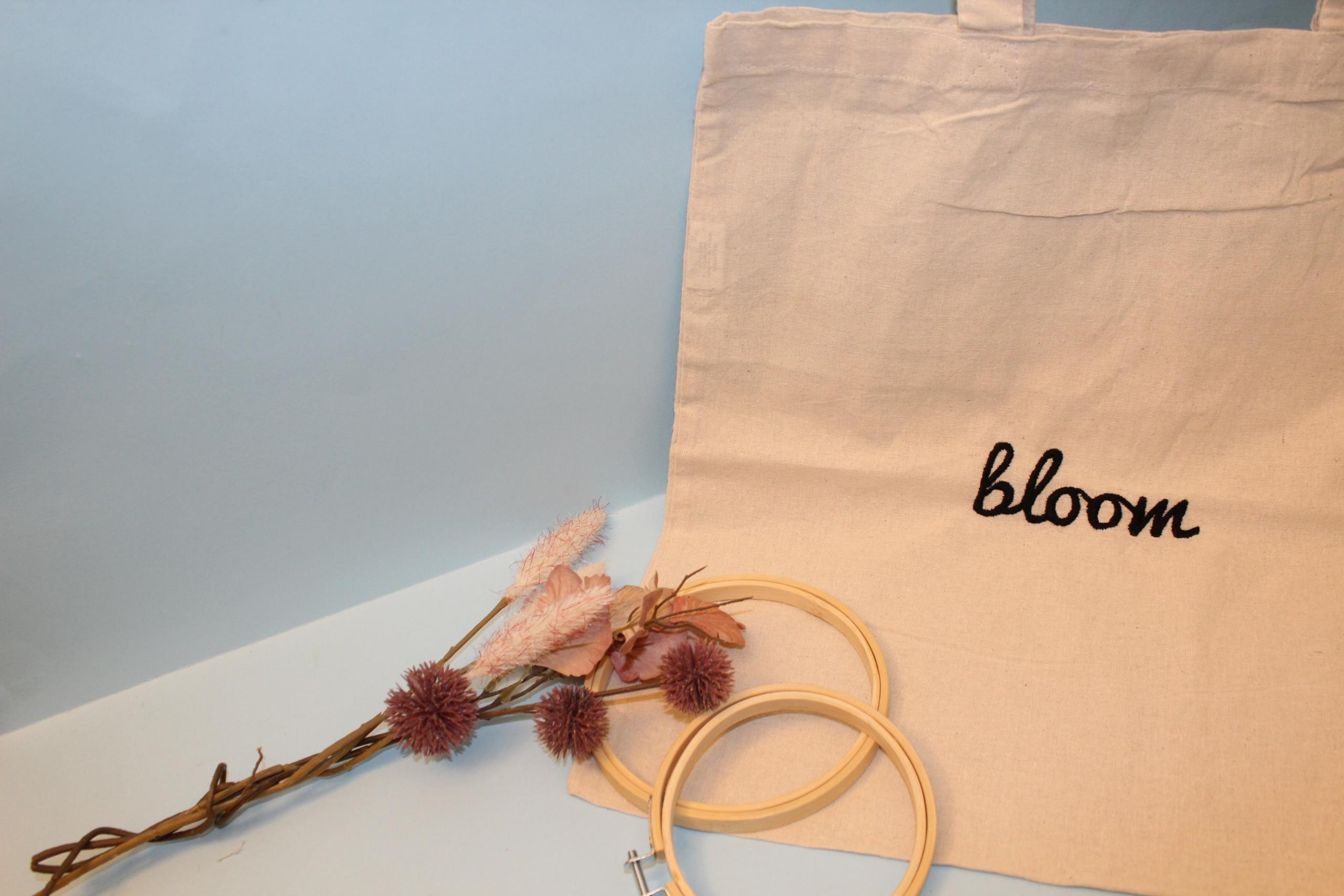 shopper ricamata "Bloom"