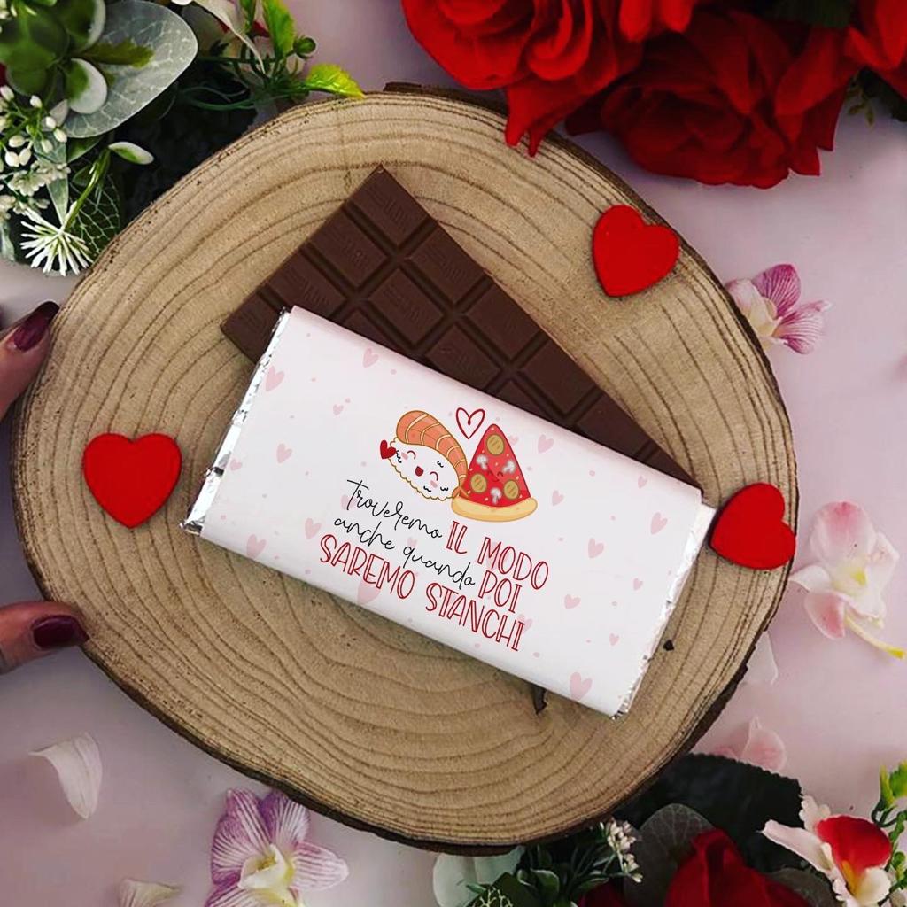 Barretta di Cioccolata Personalizzata con Nome e Dedica - Regalo San  Valentino