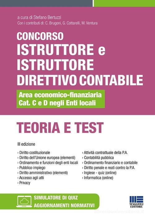 MAGGIOLI  -  ENTI LOCALI - ISTRUTTORE E I. DIRETTIVO CONTABILE AREA ECO-FIN. CAT C&D. TEORIA E TEST