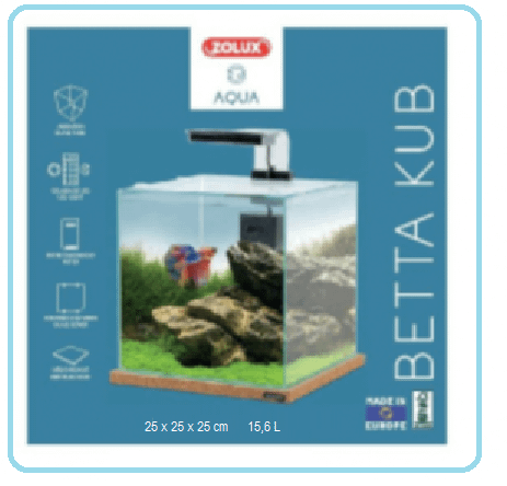 HOBBY... ACQUARIOFILIA... ACQUARIO ZOLUX  Betta Kub Nero 15 litri