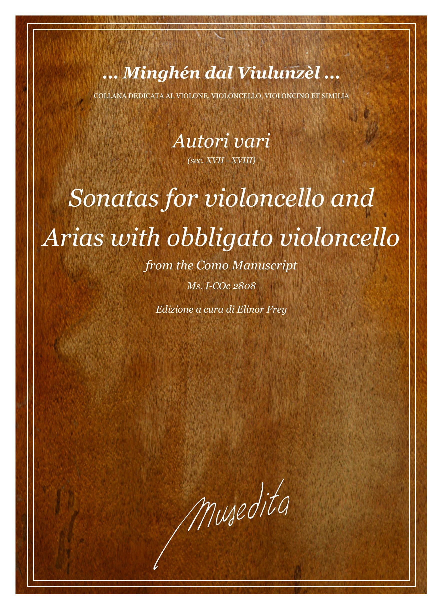 AA VV: Sonatas for Violoncello and Arias with obbligato Violoncello from the Como Manuscript