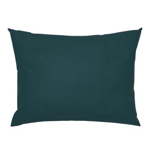 Standard pillow shams: dark green printed solid