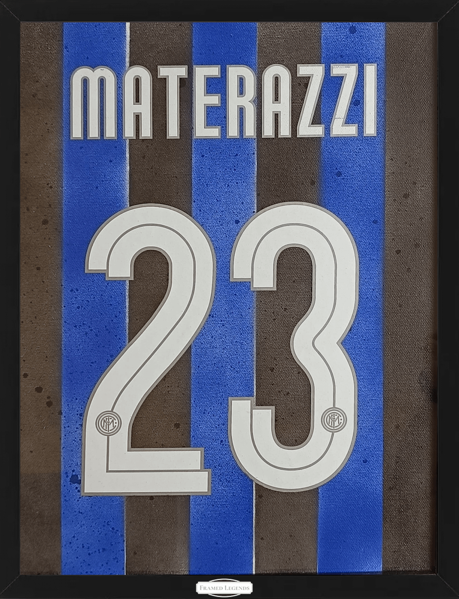 Artwork Inter Football Theme Marco Materazzi Limited Edition