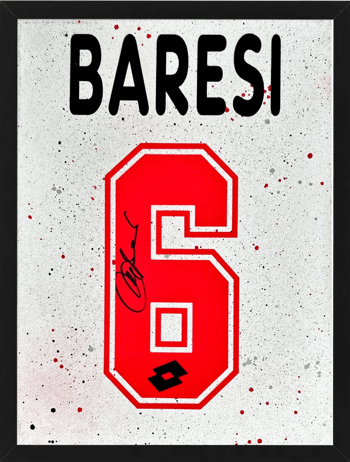 Artwork AC Milan Theme Autografo Franco Baresi Limited Edition