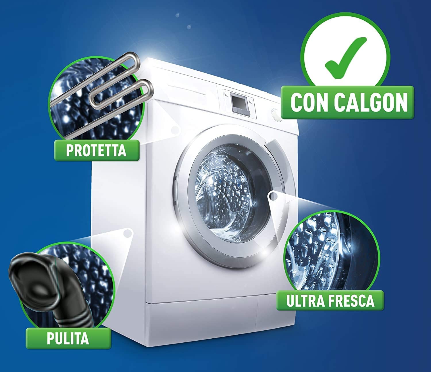 Calgon Power Gel 3 in 1 per Capi Morbidi, 1 Confezione da 750 ml di Anticalcare per Lavatrci