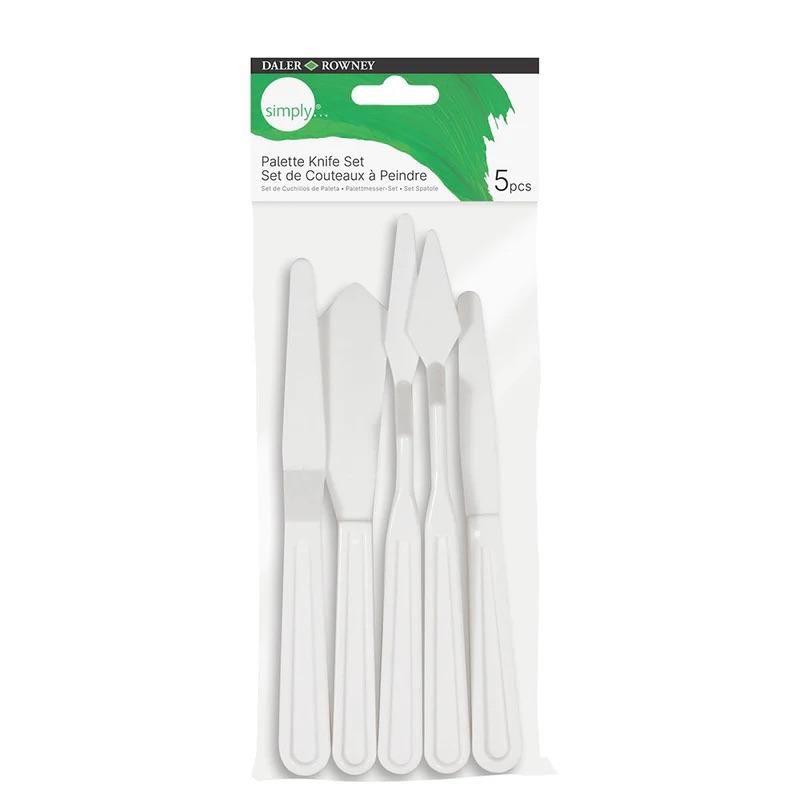 Daler Rowney - Kit di 5 spatole in plastica rigida