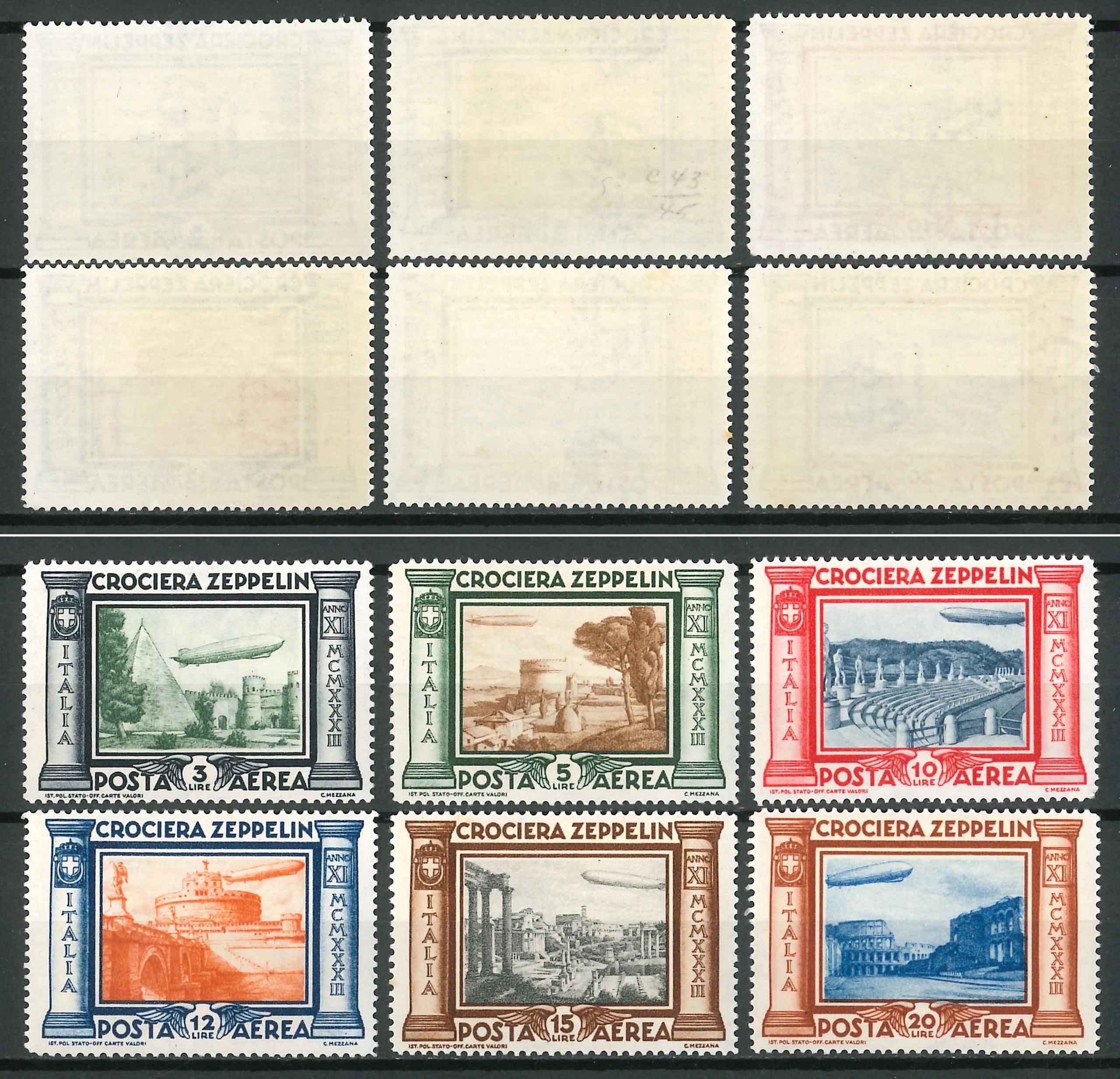 1933 - ** (Catalogo Sassone n.° PA 45/50)