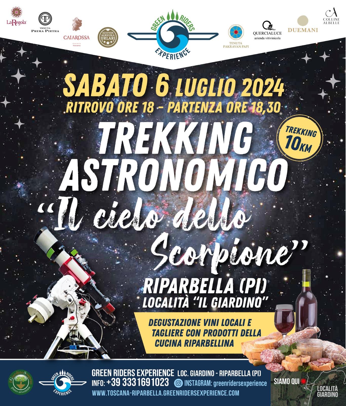 TREKKING ASTRONOMICO SABATO 6 LUGLIO "IL CIELO DELLO SCORPIONE"