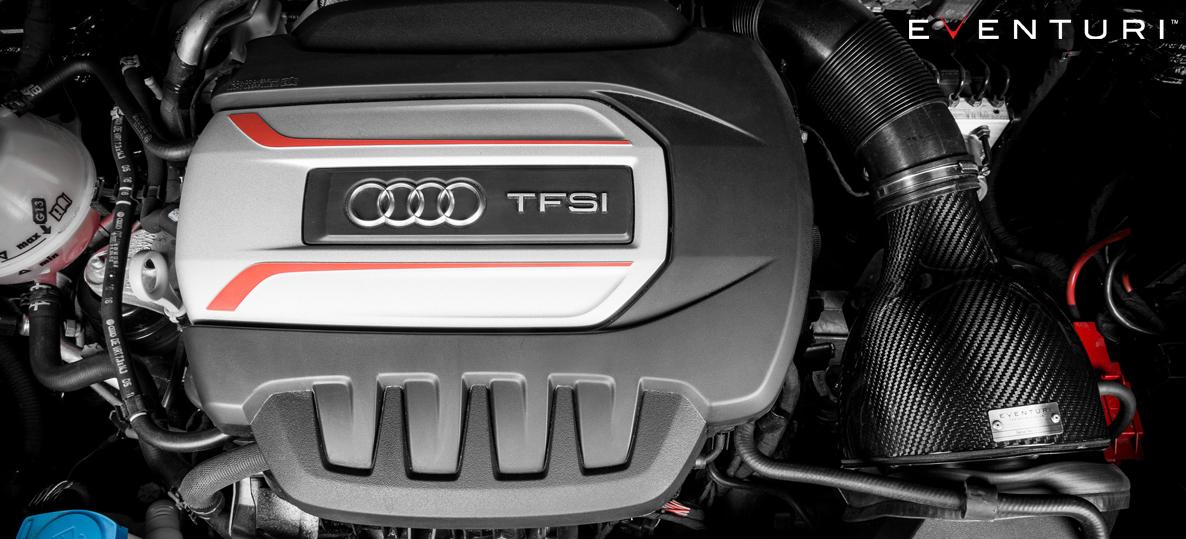 Audi S1 2.0 TFSI Black Carbon intake - EVENTURI - EVE-S1-CF-INT