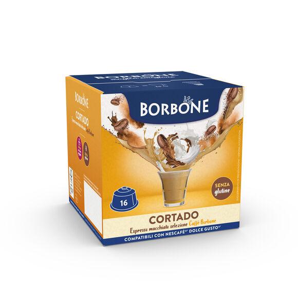 16 Capsulas de Borbone CORTADO Para Bebida Instantanea Sabor a Café Con Leche