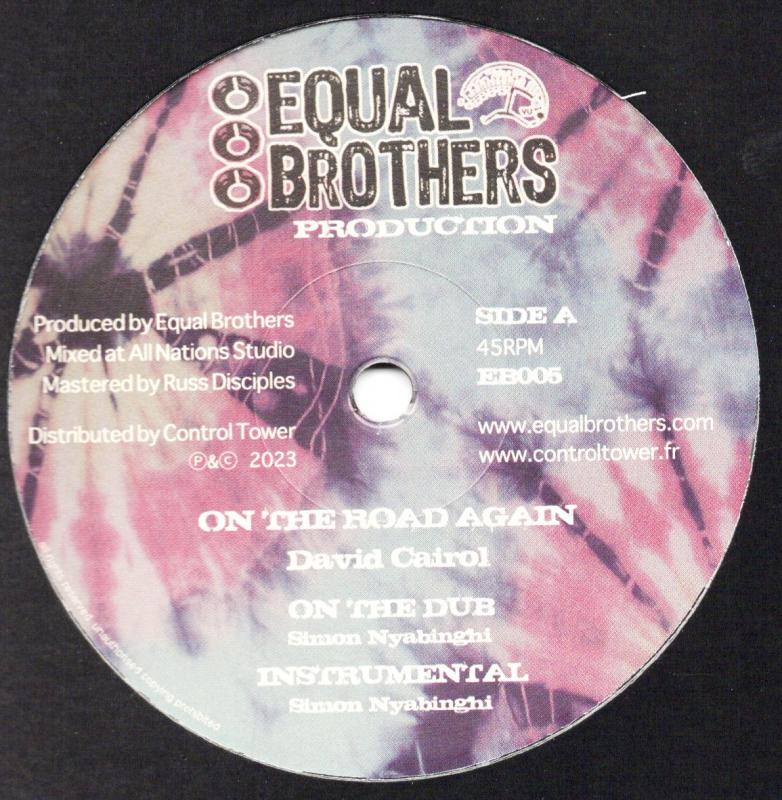 David Cairol - On The Road Again EQUAL BROTHERS RECORDS 12 inch