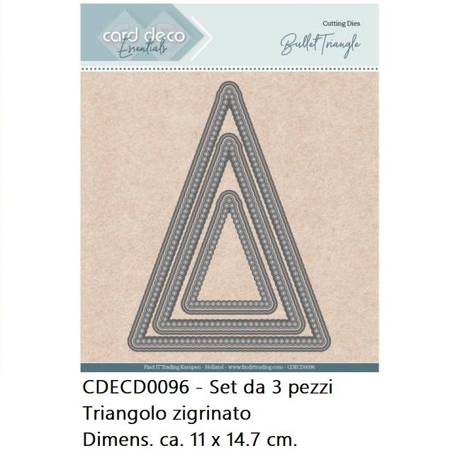 Fustelle geometriche con Embossing - CDECD0096 Triangoli zigrinato