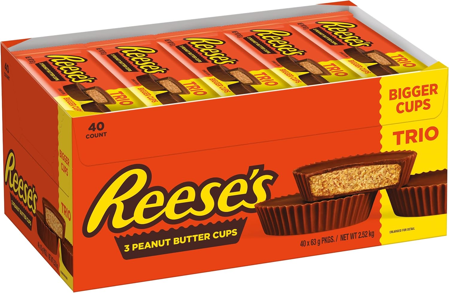 REESE'S REESE'S TRIO BIGGER CUPS GR 63 pz 40