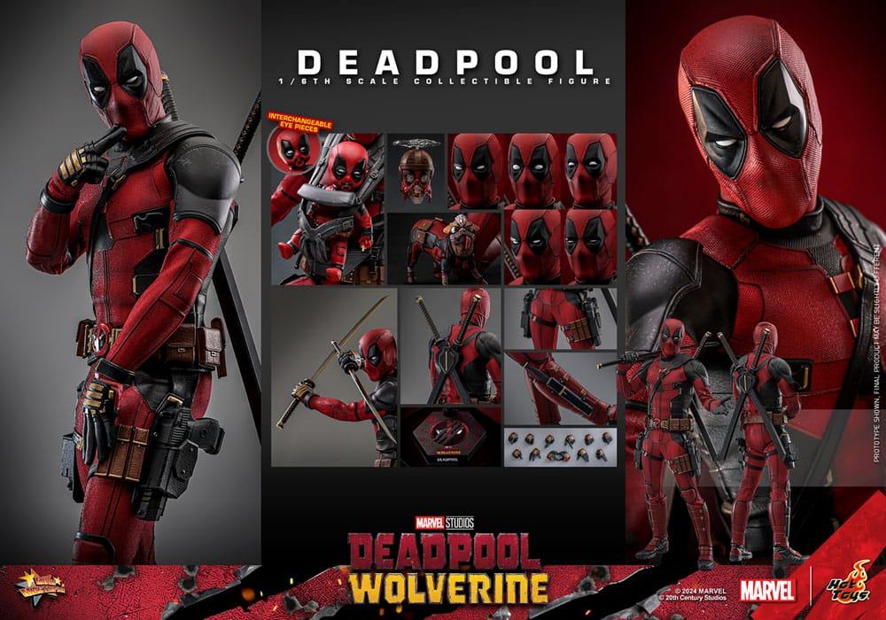 Hot Toys DEADPOOL & Wolverine 1/6 Action FIGURE Doll