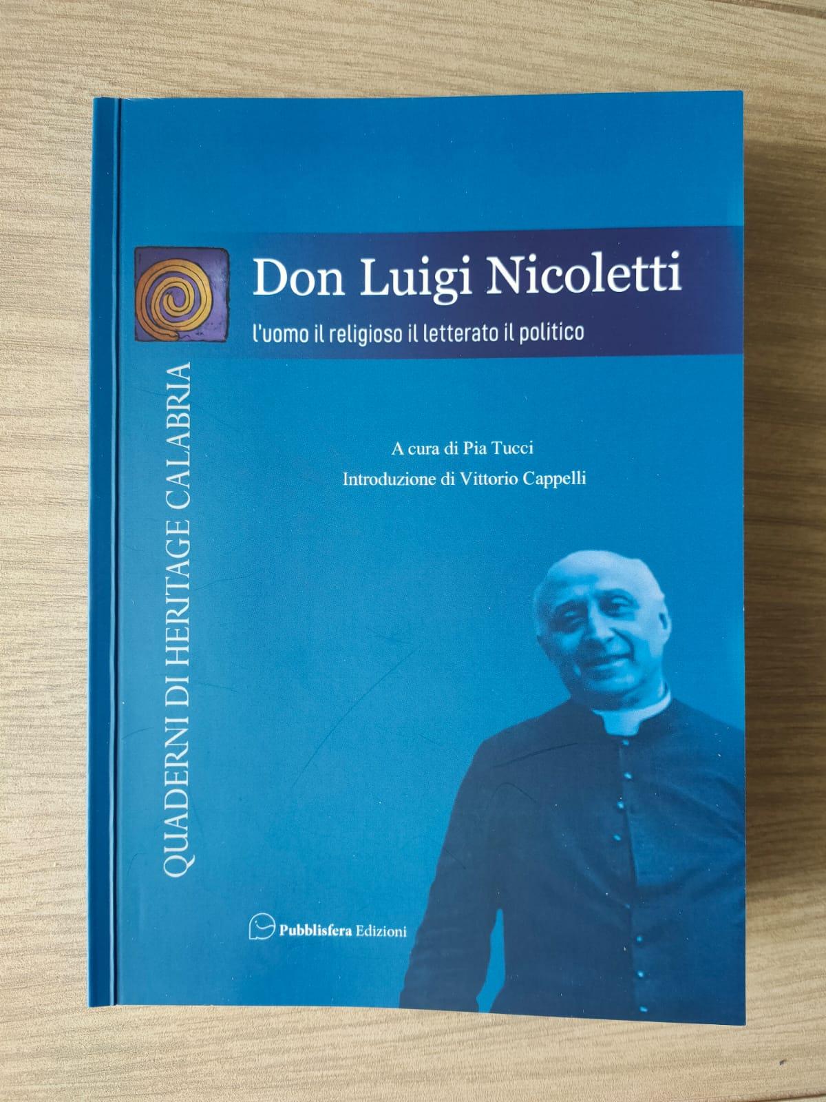 Recensione al volume “Don Luigi Nicoletti. L’uomo, il religioso, il letterato, il politico”