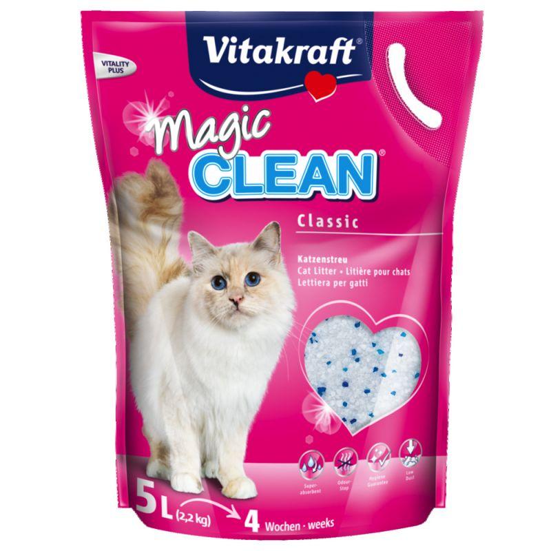 Vitakraft Magic Clean lettiera per gatti in silicio, 5 L (2.2 kg)