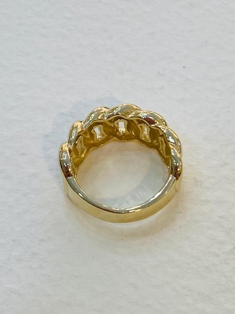 Collezione "oro" anello a catena in oro giallo