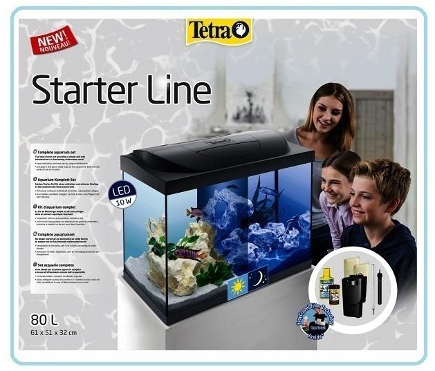 HOBBY... ACQUARIOFILIA... ACQUARIO TETRA Starter Line Led  80 Litri