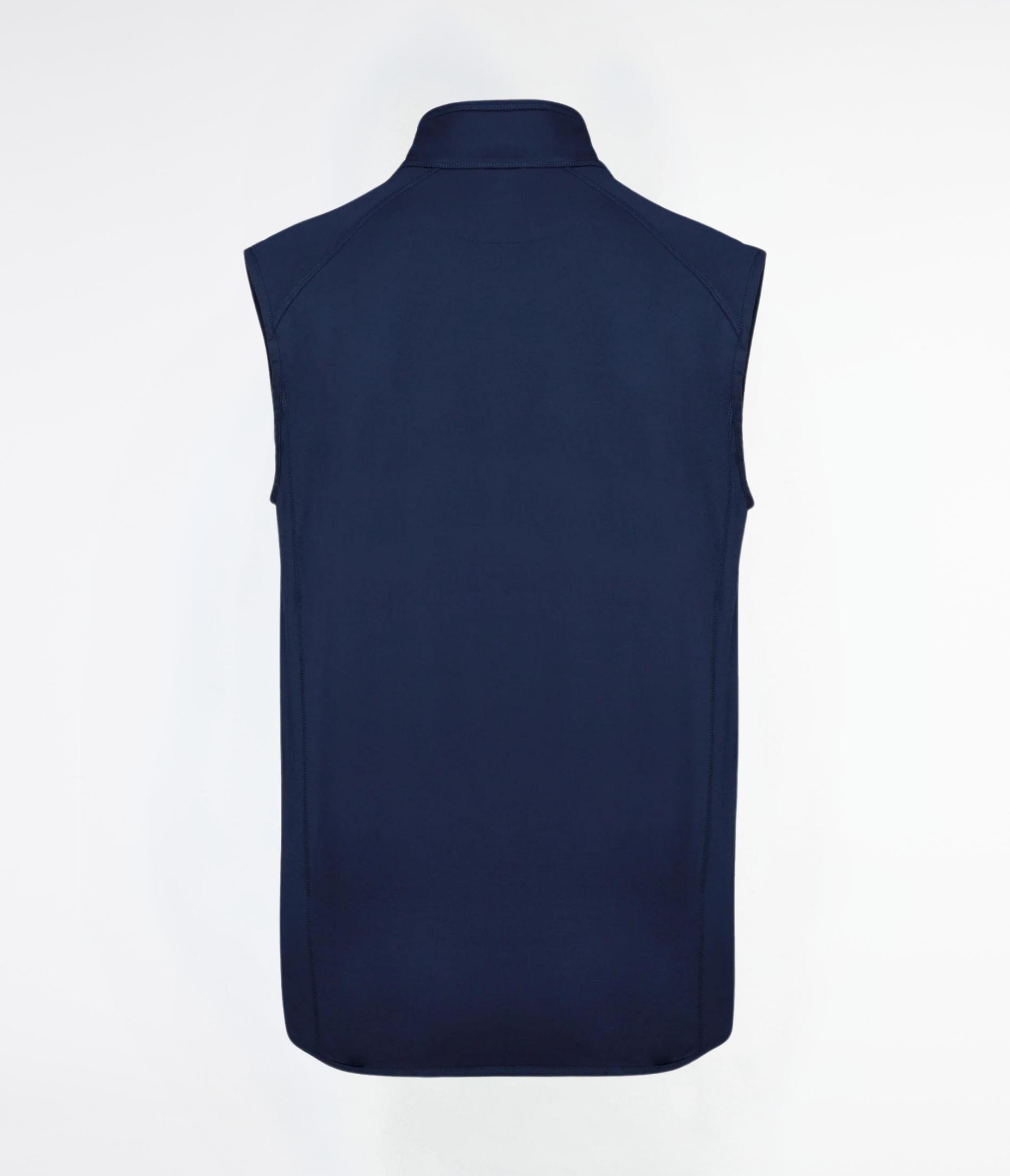 Giacca bimateriale smanicata sporty navy