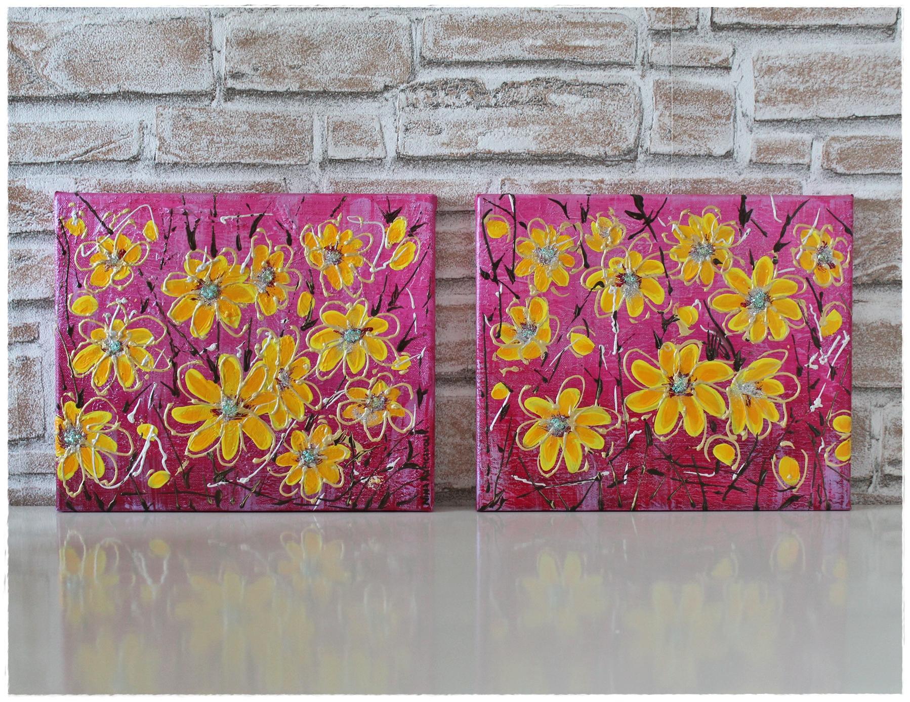 Dittico di calendule / Diptych of Marigolds, Dipinto/Painting