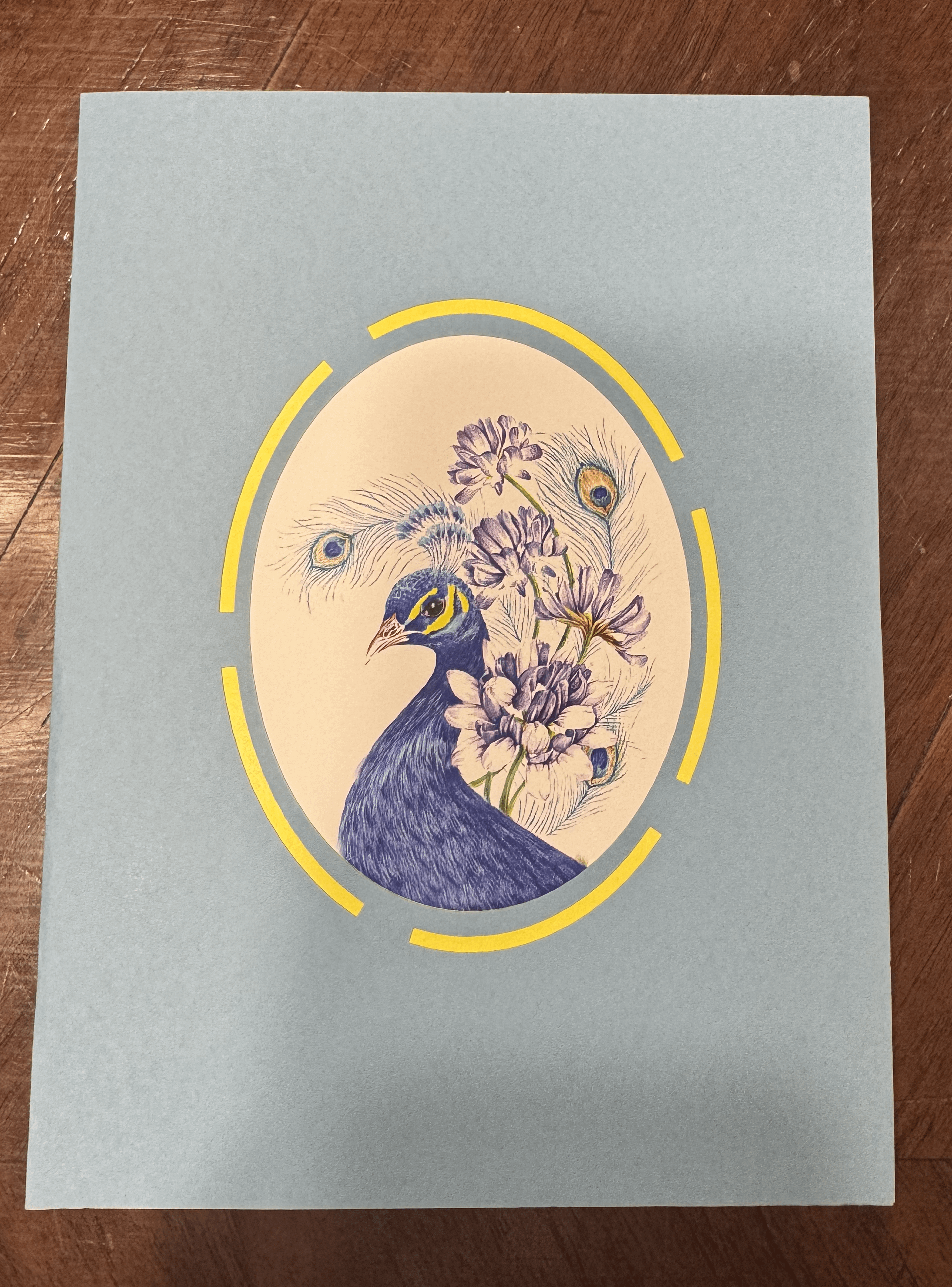 Peacock Pop-Up Card