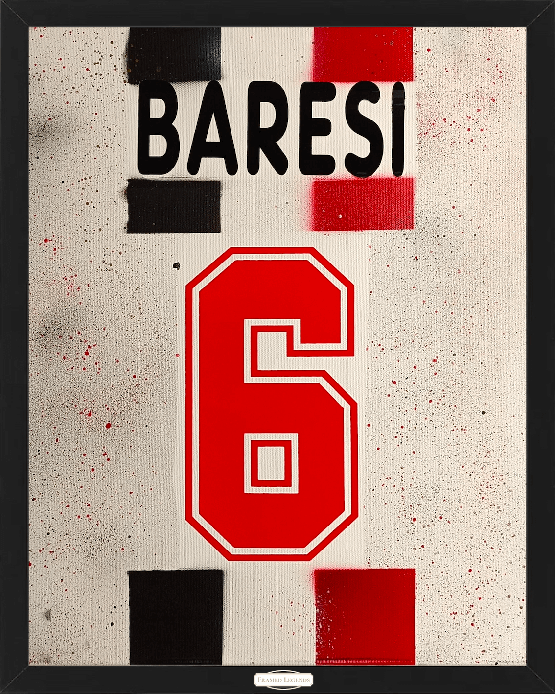 Artwork AC Milan Football Club Theme Franco Baresi Limited Edition