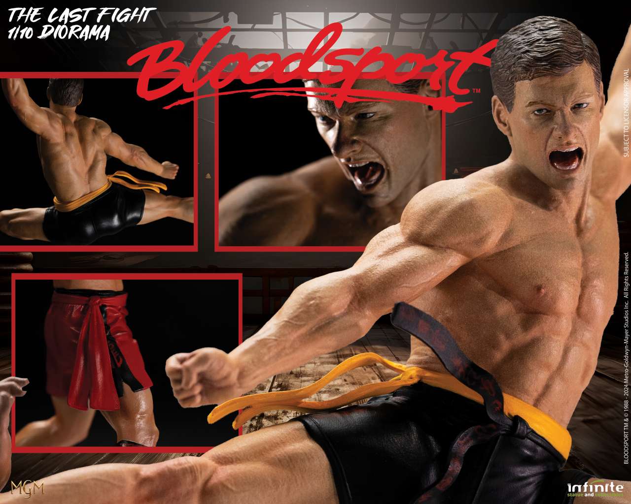 Infinite Statue BLOODSPORT Van Damme LAST FIGHT Diorama