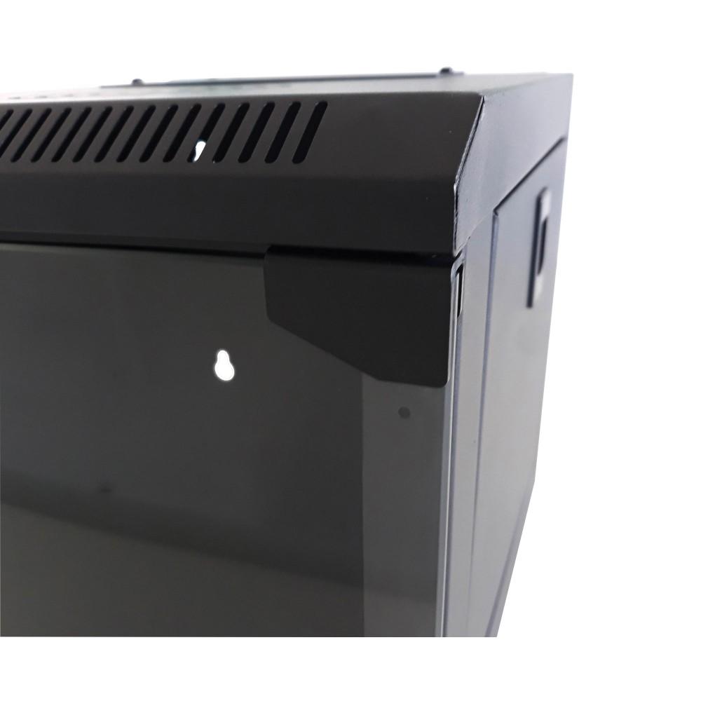 Armadio Rack 10" a Muro 4 Unità Pannelli Asportabili Nero