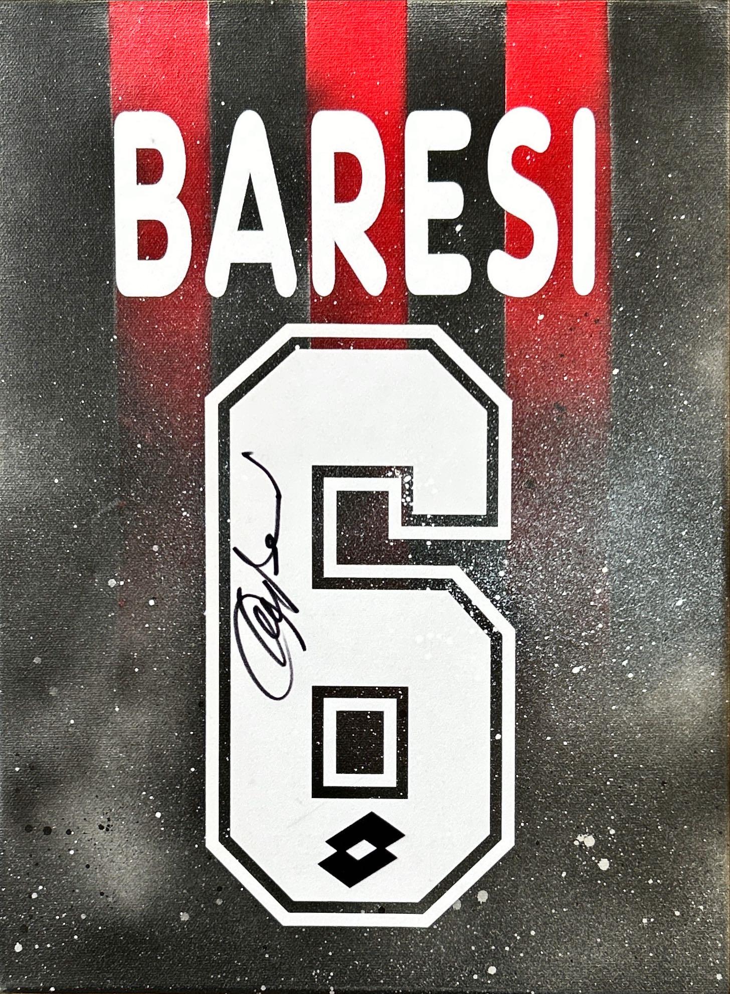 Artwork AC Milan Theme Autografo Franco Baresi Limited Edition