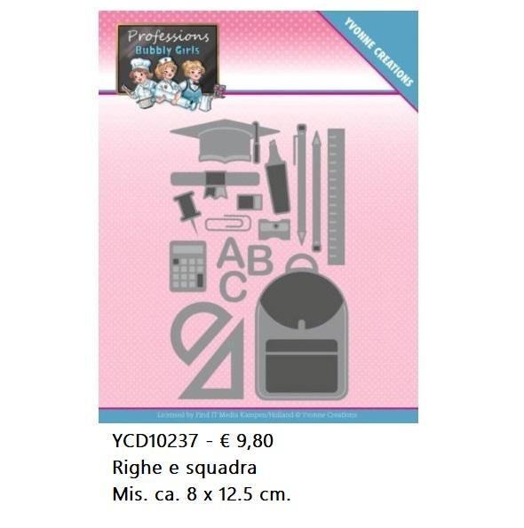 Fustelle attività - YCD10237 Righe e squadra