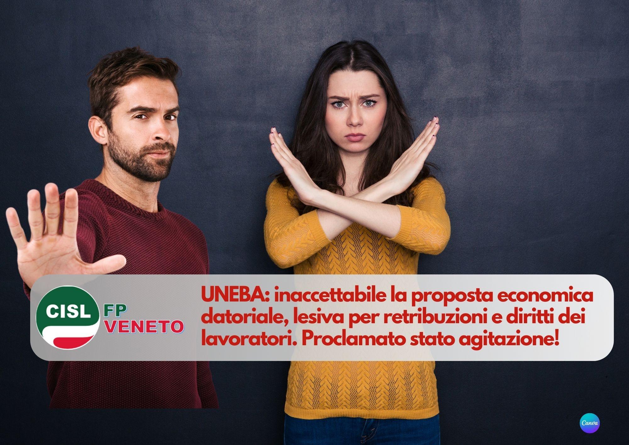 CISL FP Veneto. UNEBA inaccettabile la proposta economica datoriale. Proclamato stato agitazione