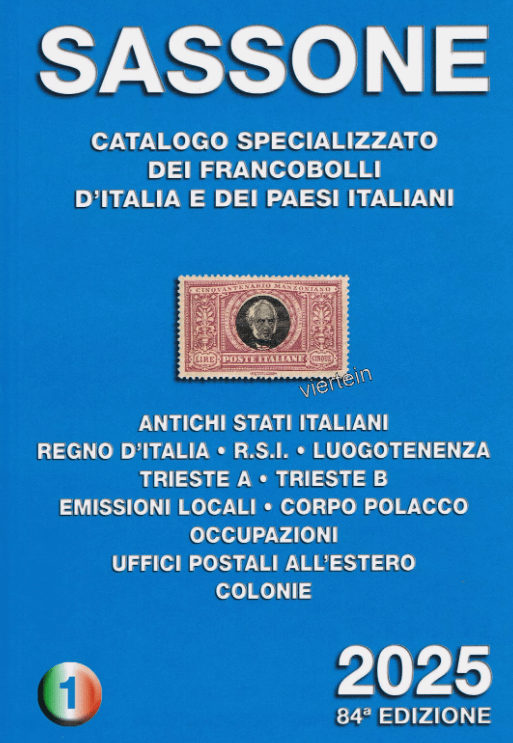 CATALOGO SASSONE VOLUME 1 2025