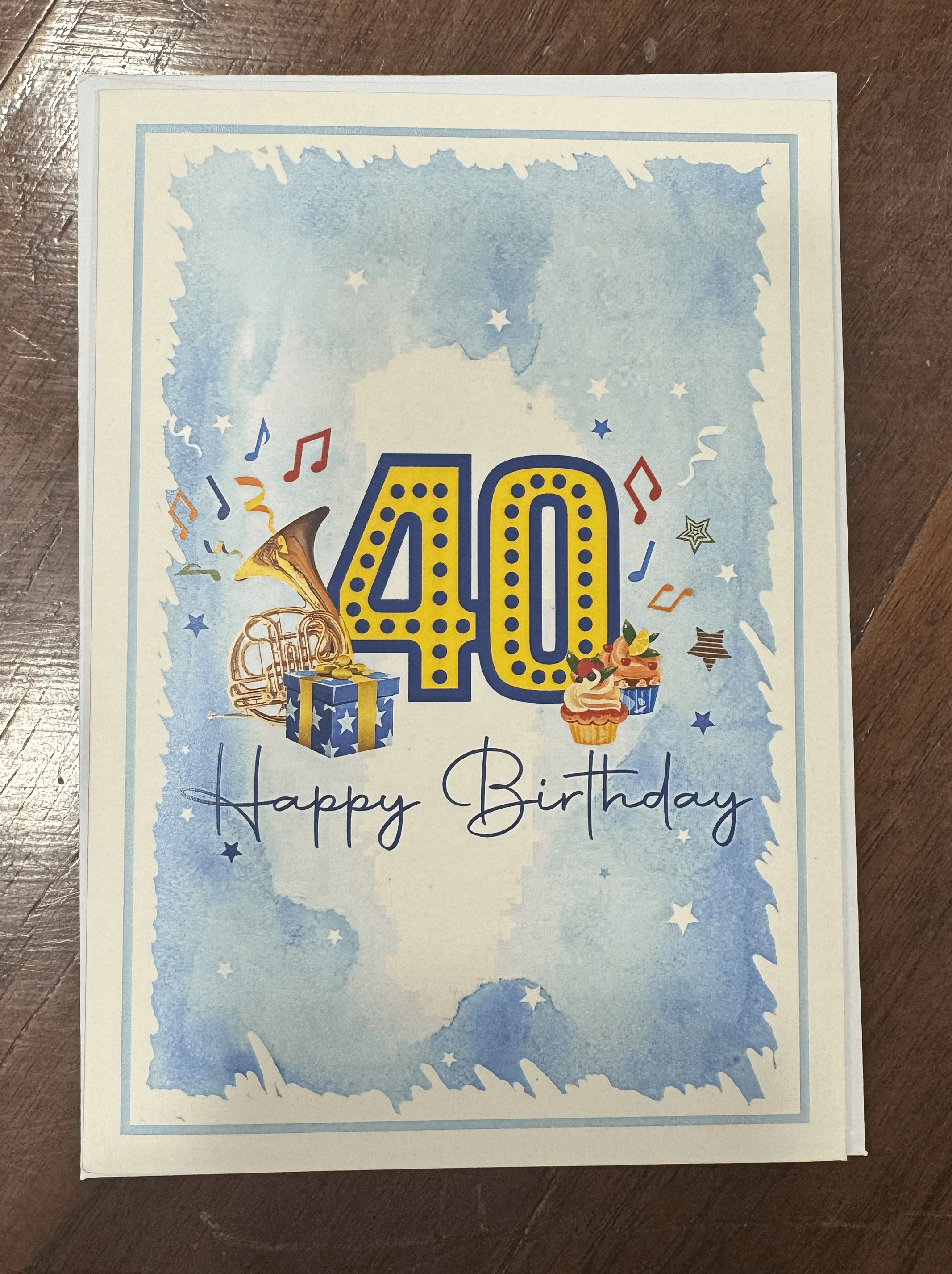 Happy Birthday 40 Pop-Up Card