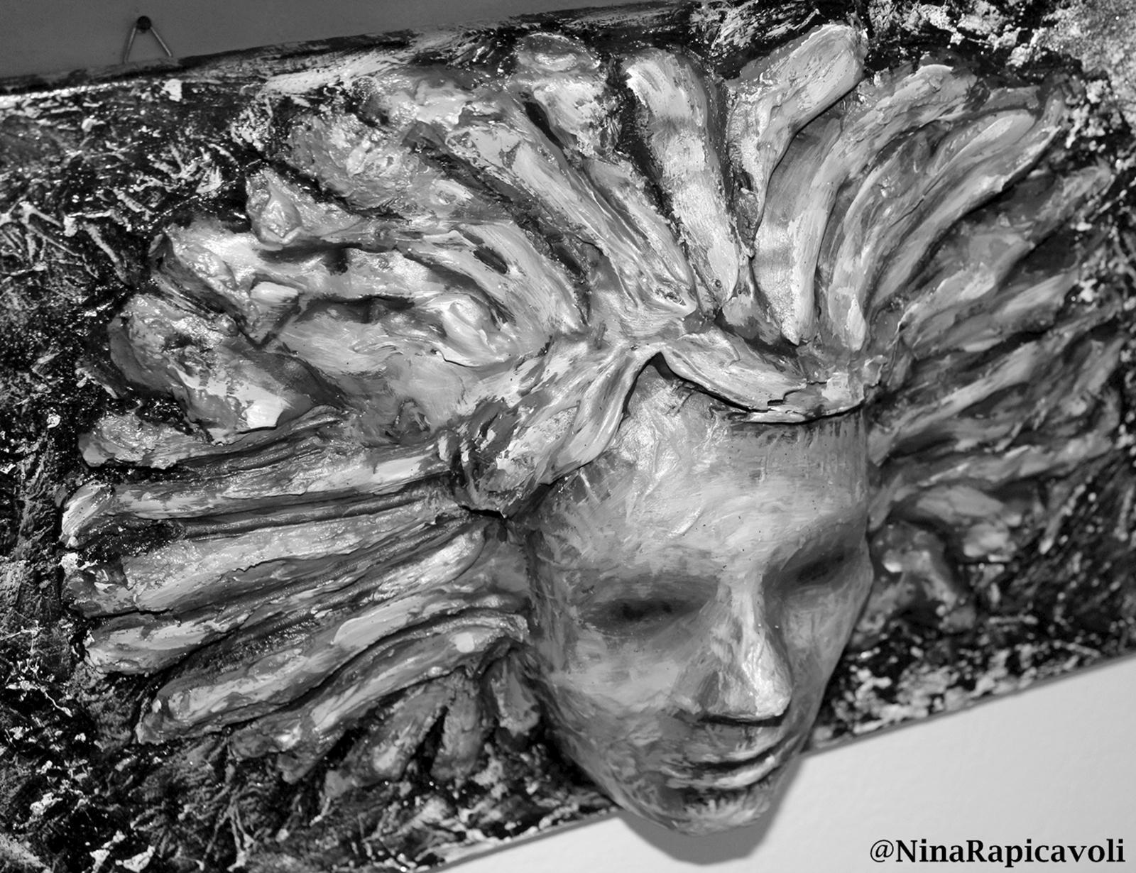 Medusa Dipinto Cemento/Painting Cement