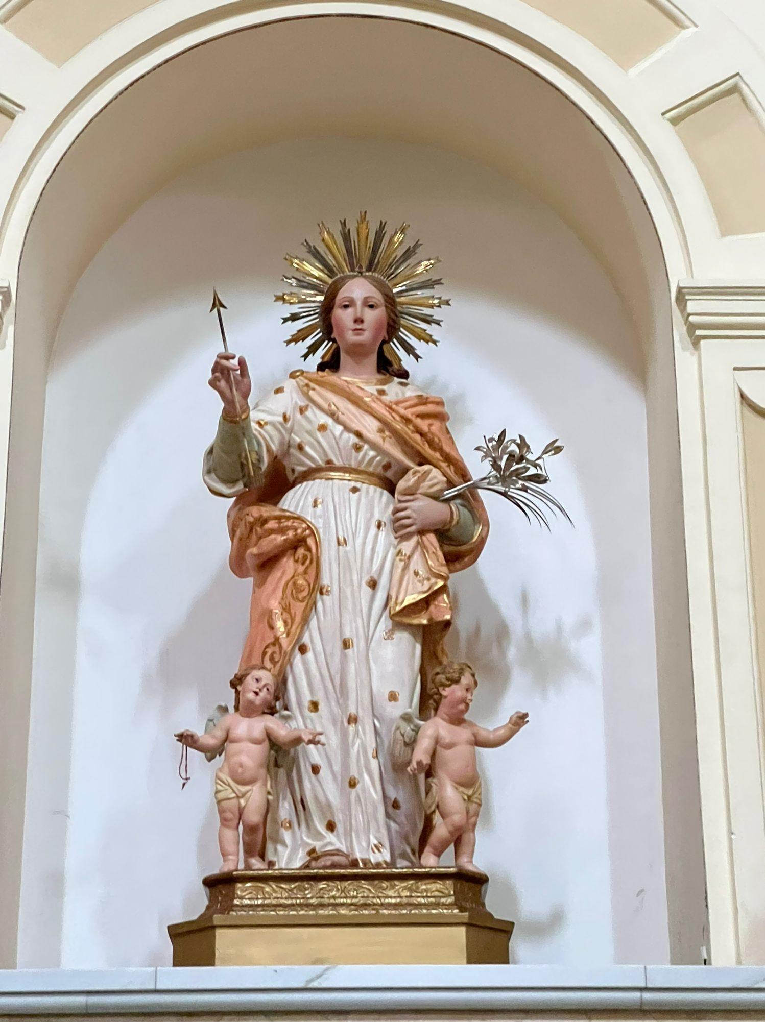 Statua miracolosa di Santa Filomena