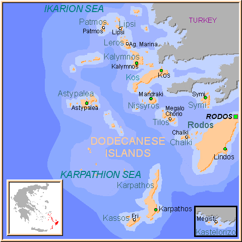 Mappa Dodecaneso