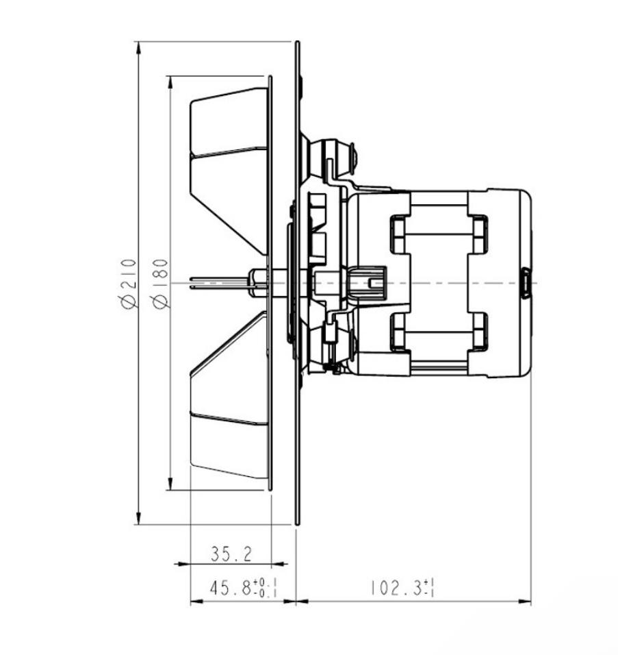 41451600100 VENTILATORE FUMI ORIGINALE RED MCZ