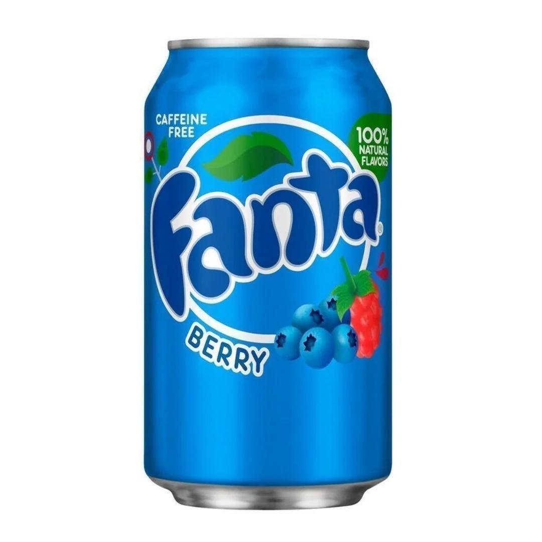 Fanta Berry, bevanda al mirtillo blu da 355ml (confezione da 12)