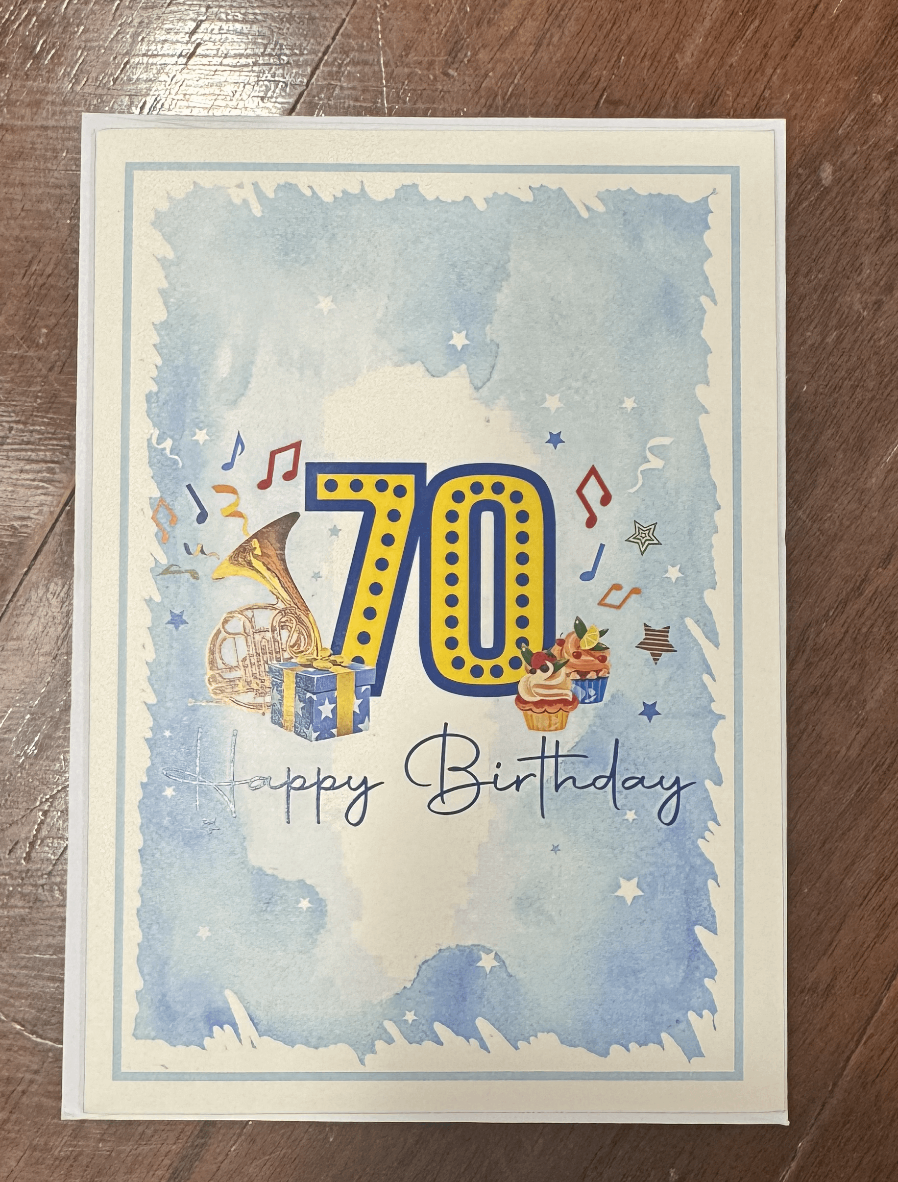 Happy Birthday 70 Pop-Up Card