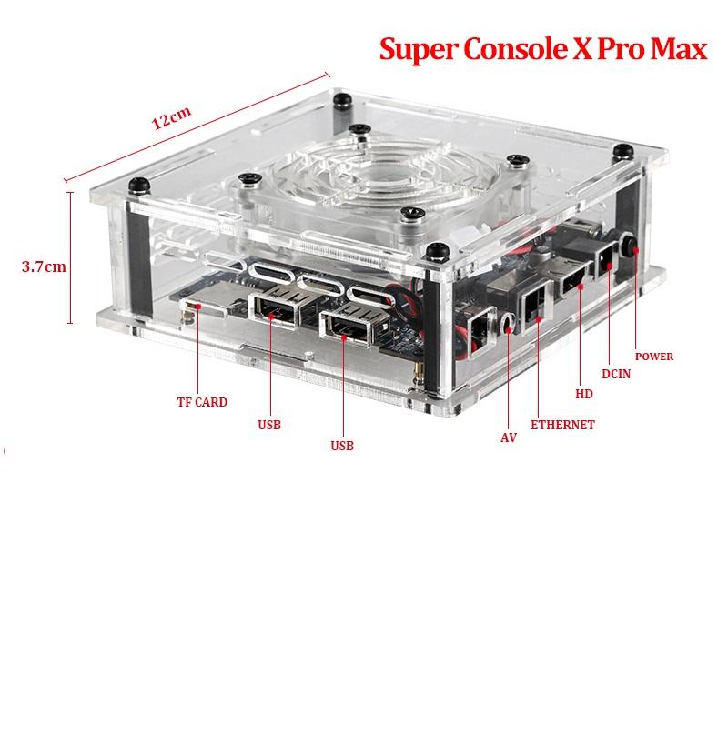 X Pro Max 4K con 850 giochi psx e 50 mila roms System S905X