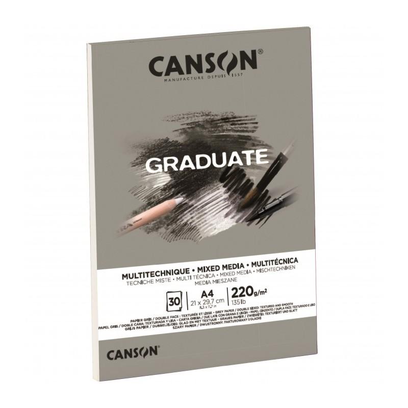 Canson Graduate - Blocco carta grigia  multitecnica