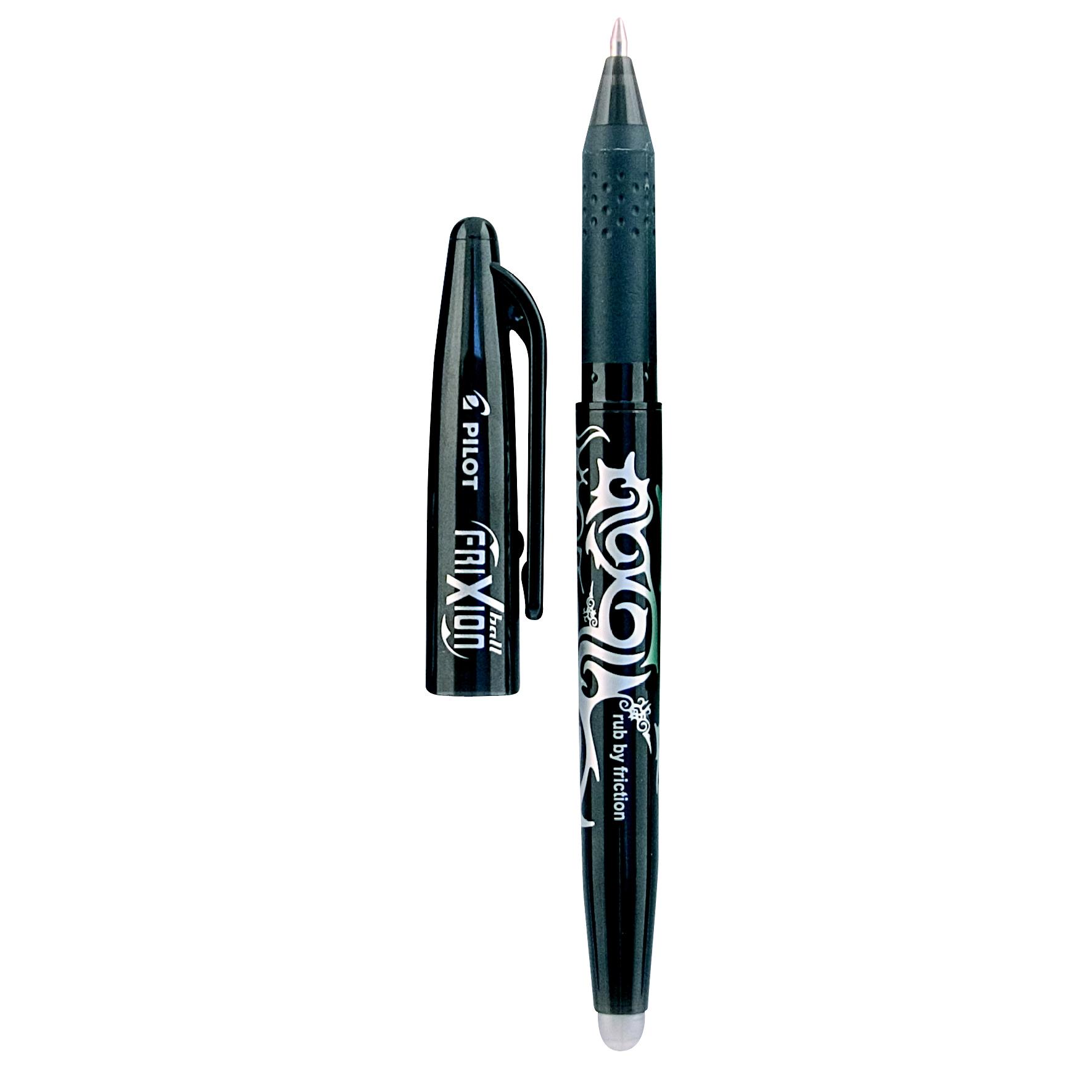 PILOT FRIXION BALL PENNA CANCELLABILE RICARICABILE CON CAPPUCCIO NERA