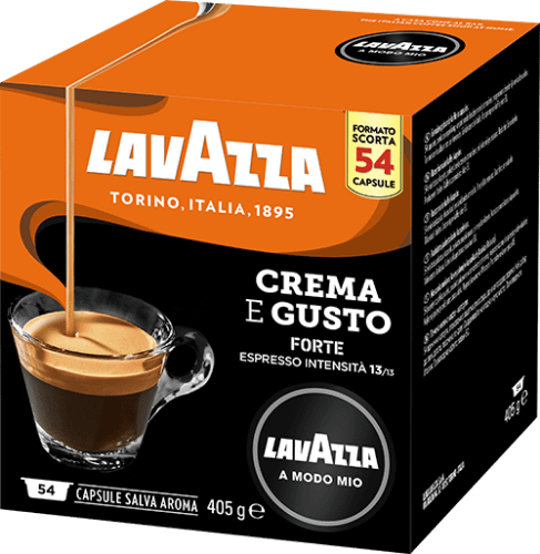 54 capsule Lavazza a modo mio Crema e Gusto Forte