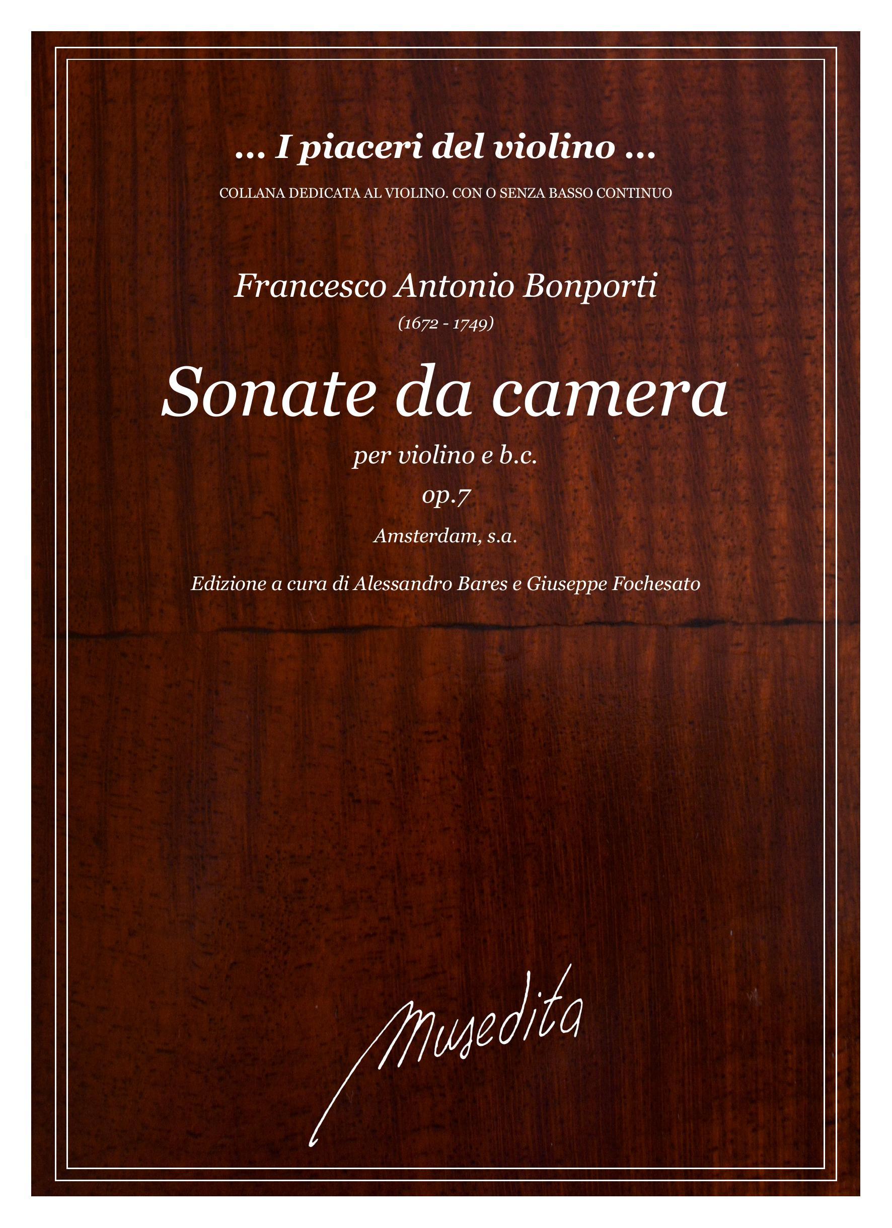 F.A.Bonporti: Sonate da camera op.7 (Amsterdam, s.a.)